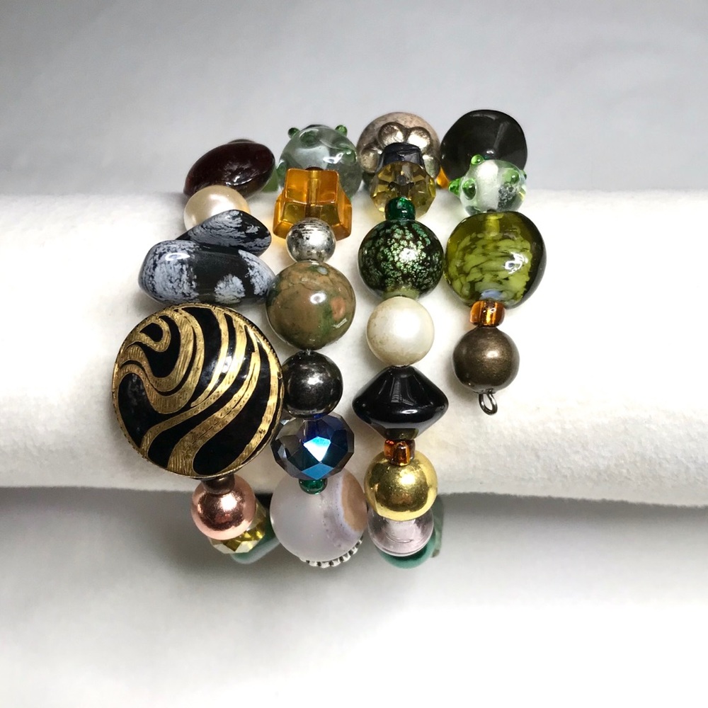 Handmade Bracelet with Vintage and Modern Elements (NB35-6H) New Without Tags - Picture 2 of 8
